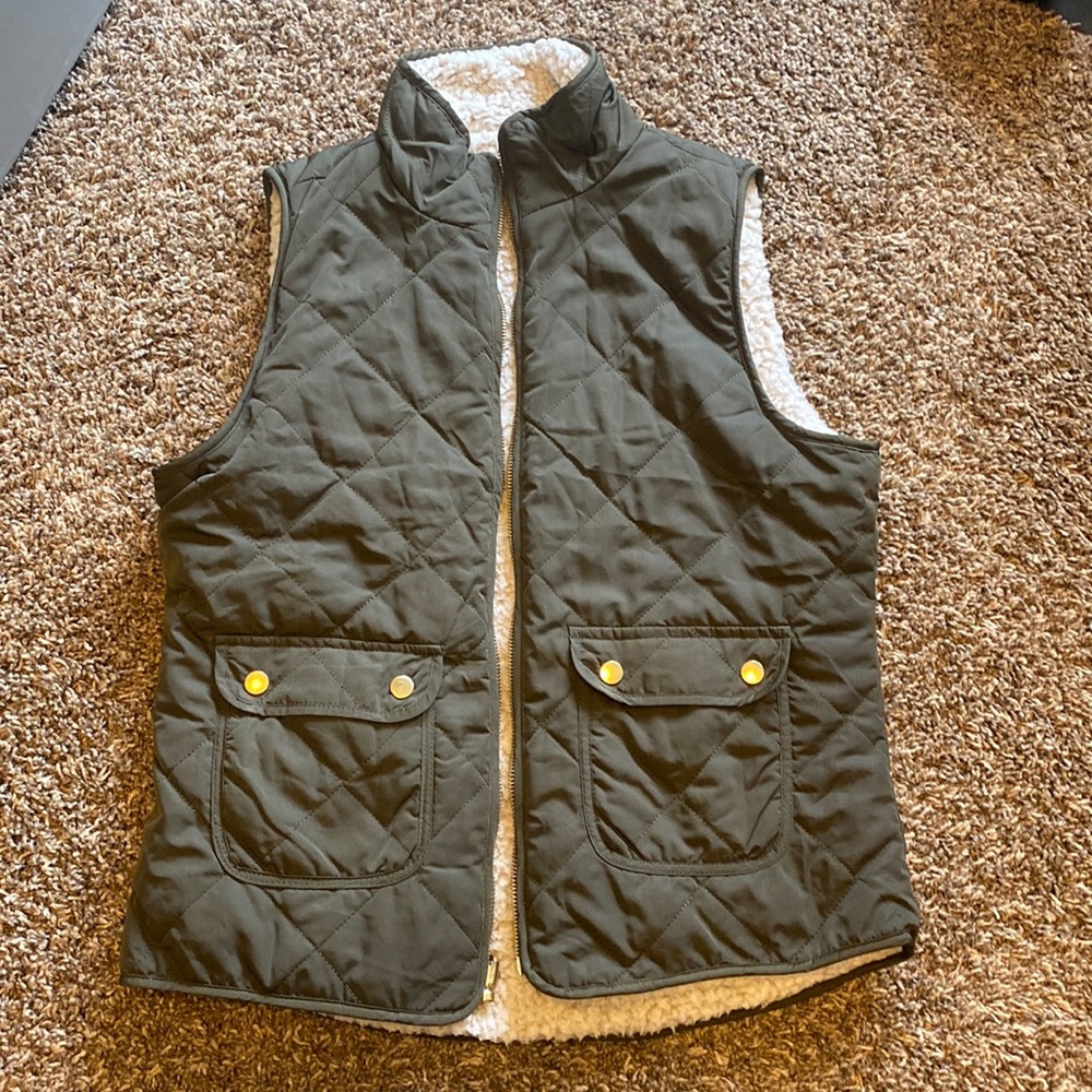Fleece lined vest - barely worn